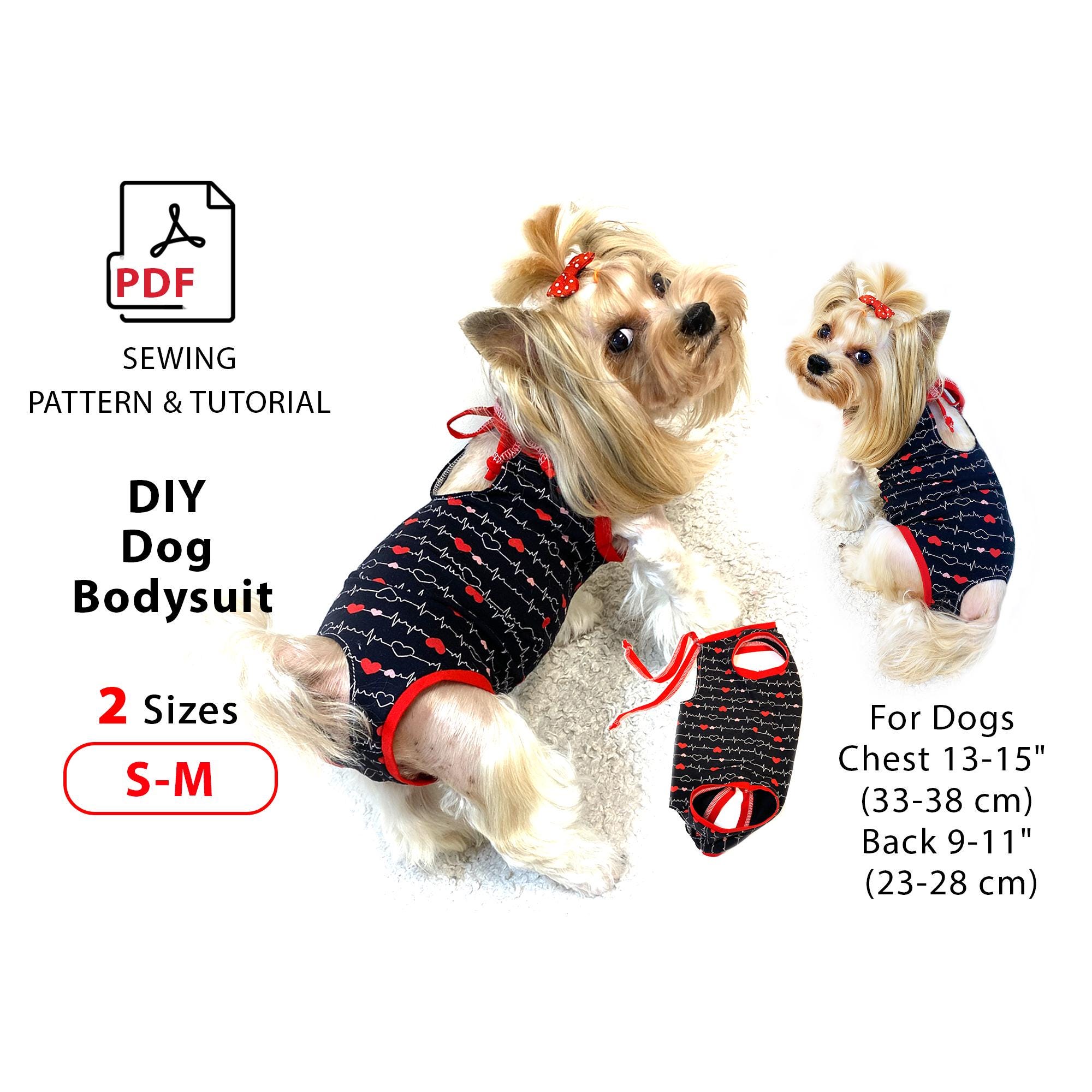 Chemise Pyjama Post Operatoire Chien Chirurgie Rayée Pour