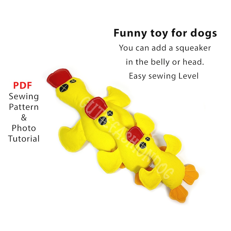 duck dog toy sewing pattern, squeaker toy dog toy pattern, small dog toy pattern, dog toys, dog toy pdf, pet toy patterns,  patterns for dogs, dog duck toy pattern, dog duck sewing pattern, soft toy pattern for pet, dog toys, zabawka dla psa pdf