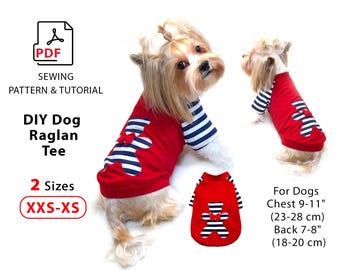 XXS–XS dog sweater Sewing Pattern (PDF Download) + Step-by-step Tutorial