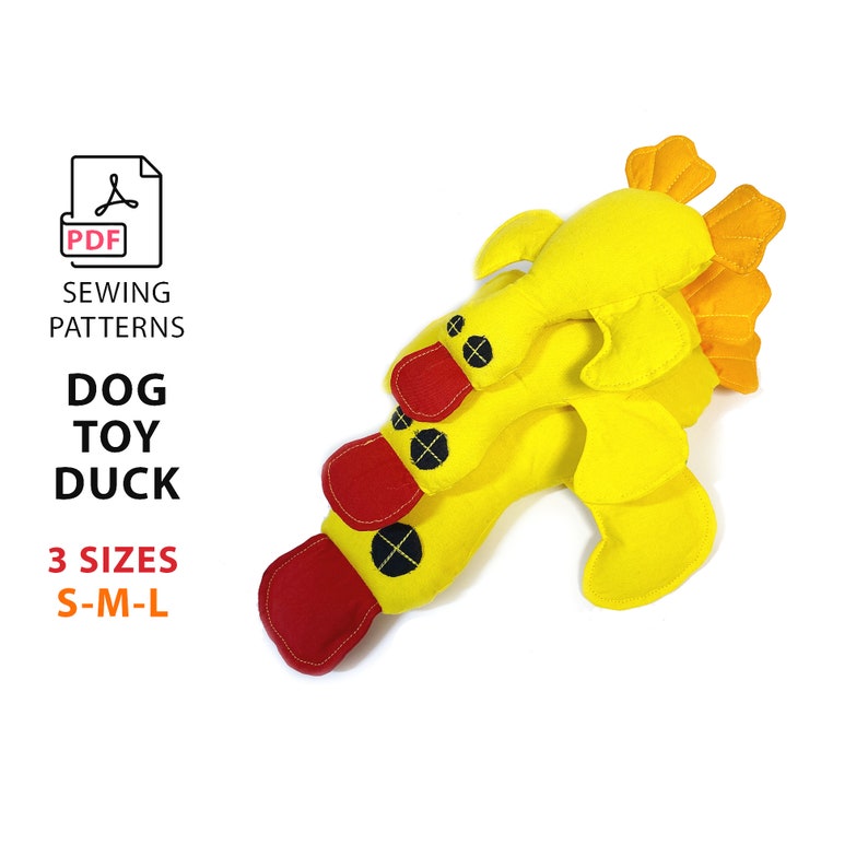 duck dog toy sewing pattern, squeaker toy dog toy pattern, small dog toy pattern, dog toys, dog toy pdf, pet toy patterns,  patterns for dogs, dog duck toy pattern, dog duck sewing pattern, soft toy pattern for pet, dog toys, zabawka dla psa pdf