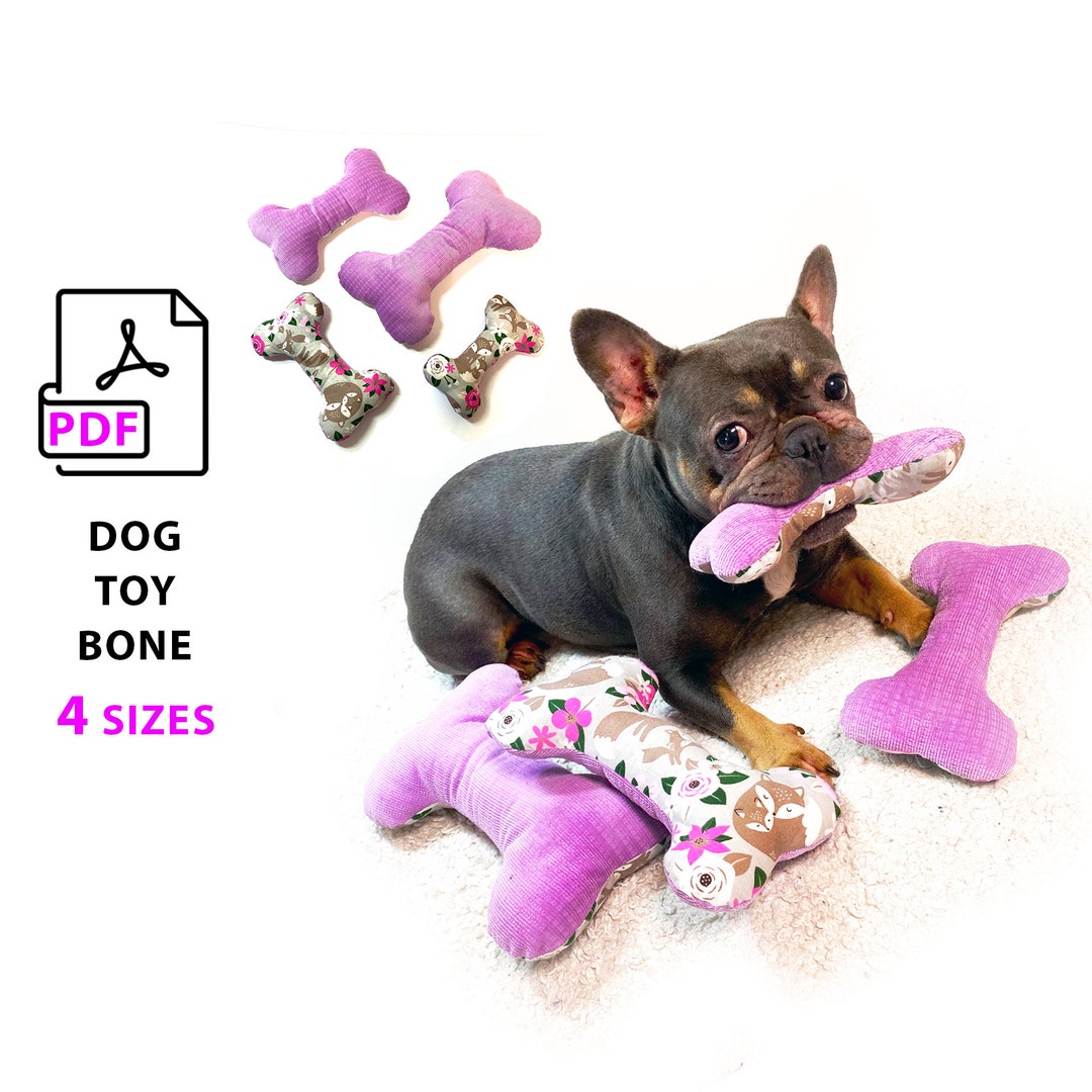 Dog Toy Pattern Dog Toy Bone PDF Sewing Pattern DIY Toy Etsy