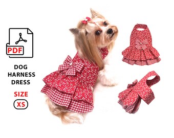Girl dog 2025 harness dress