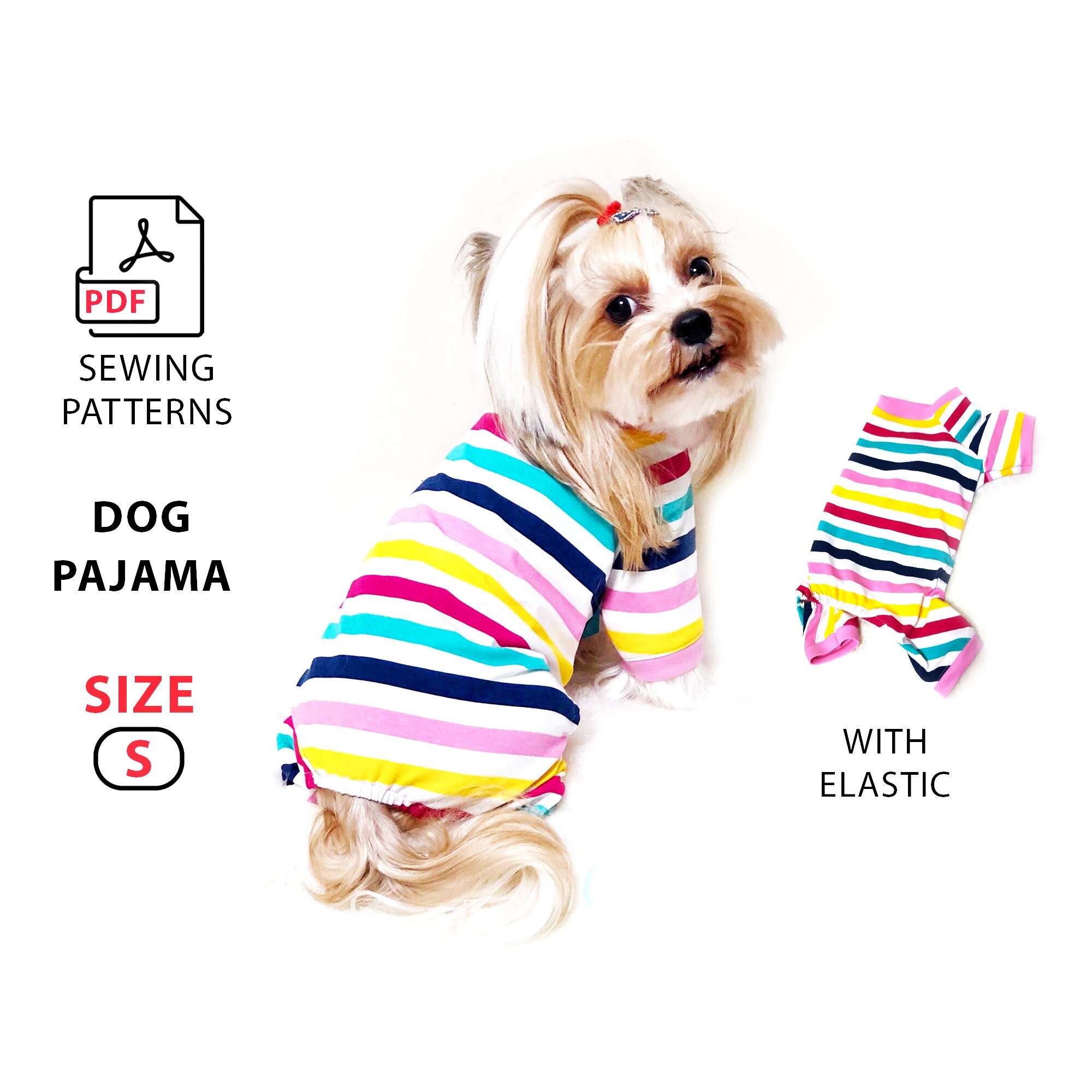 Striped Dog Pajamas Etsy Canada