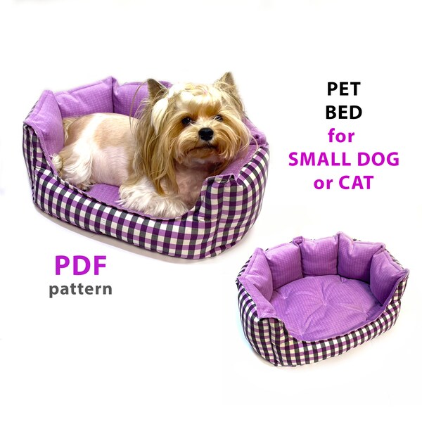 Purple Dog Bed Etsy
