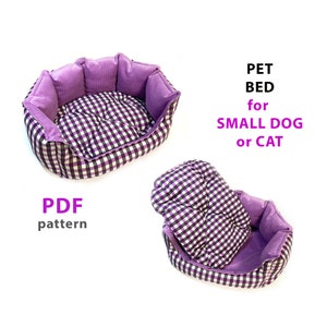 PDF Sewing Pattern a Dog or Cat Bed Dogs Bed Cats Bed - Etsy