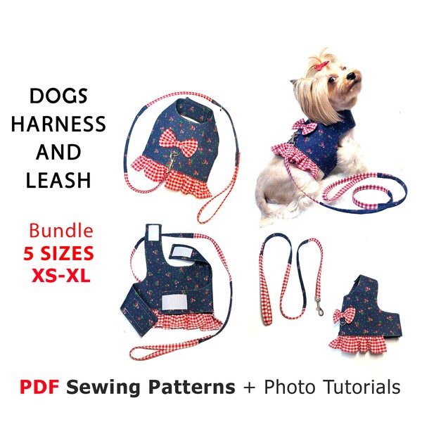 Dog Dress Harness and Leash Pattern Etsy