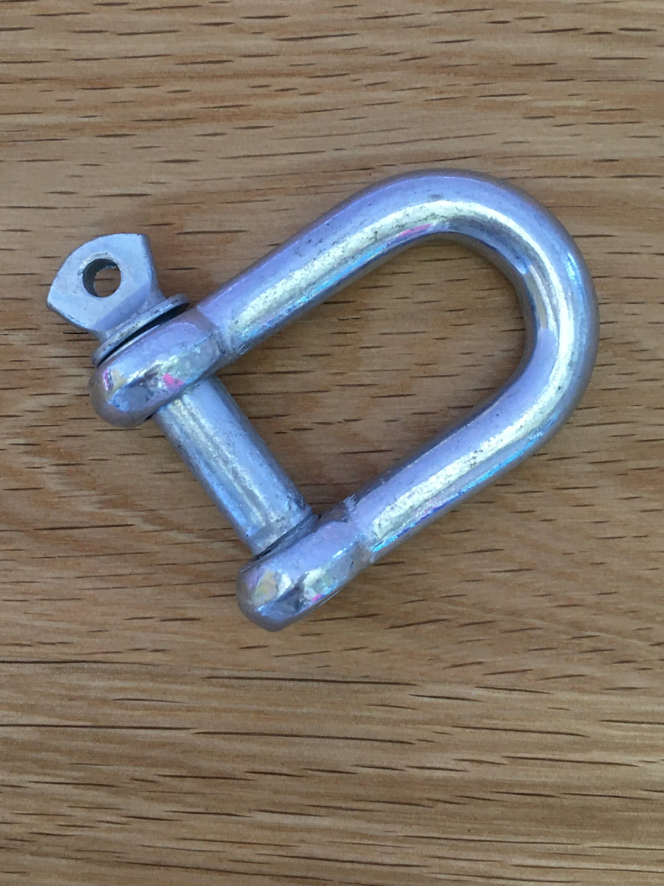 10mm 3/8" D Dee Shackle Clasp Zinc Plated Malleable Iron Cast Strong Shackles Marine Boat Nautical Fastening Dee Link Rigging Pet Saddlery