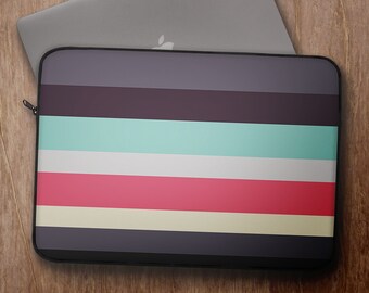 Simple Striped Laptop Sleeve for MacBook, Dell XPS, Chromebook, HP, Acer & more