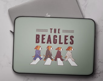 The Beagles Laptop Sleeve for 10, 12, 13, 14, 15, 17 inches Laptop - Neoprene Padded Laptop Cover - Unique Gift for Beagle Mom or Dad
