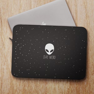 Alien Head Funny Laptop Sleeve for Macbook HP Dell Samsung Chromebook Tablet Sleeve for iPad Pro Protective Laptop Case Cover Back to School