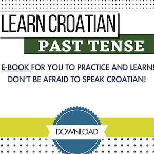 Leer Kroatische verleden tijd: e-book voor Kroatische grammatica (digitale download)
