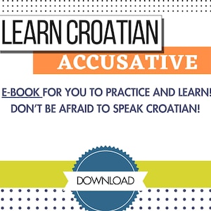 Kroatisk grammatikarbetsbok; Ackusativ, PDF-nedladdning