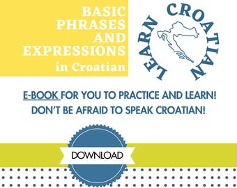 Frases y expresiones en croata, libro electrónico con frases en croata, idioma croata digital, descargar libro electrónico en croata, frases en croata