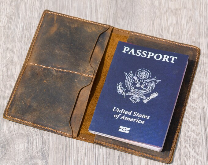 Personalized passport cover,passport holder,  leather passport cover, personalized leather passport cover, travel, Leather Passport holder