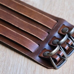 Mens cuff bracelet, mens leather bracelet