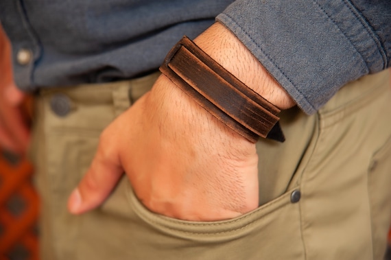 secret message worn out brown bracelet, bracelet gift for him, adjustable leather bracelet, mens leather bracelet,gift for him, gift for men