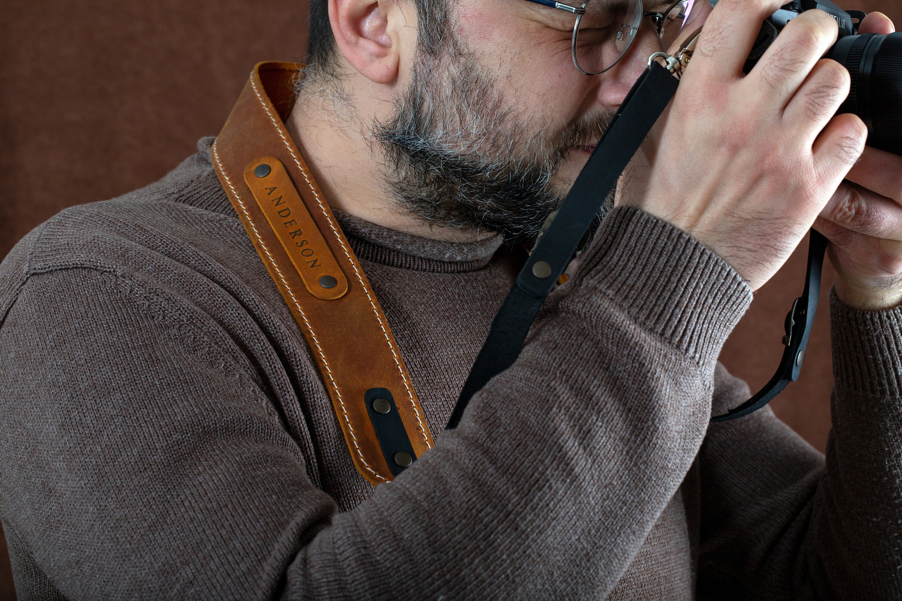 Customized Leather Vintage Look Camera Strap Personalized - Etsy