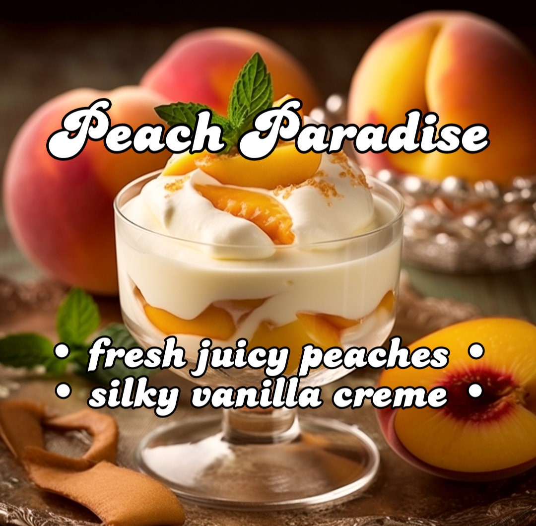 PEACH PARADISE Peaches and Cream Natural Perfume Oil Unisex Botanical