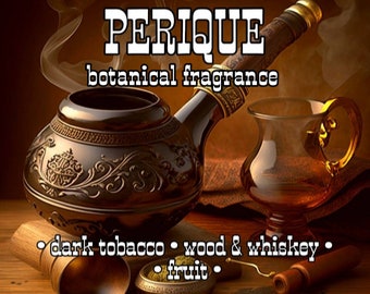 PERIQUE - Dark Tobacco Cologne Oil - Botanical Fragrance - Natural Cologne Oil, Body Spray, Perfume Oil, Diffuser Oil - Unisex Tobacco Scent