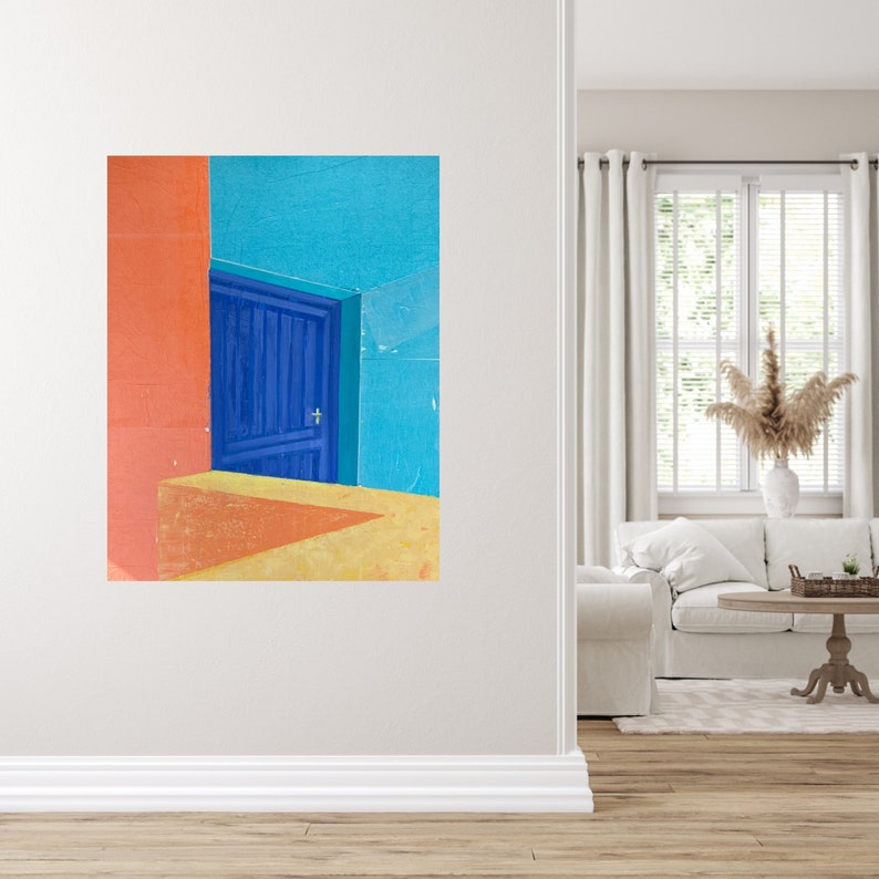 Original Large Acrylic Painting on Canvas Modern Etsy