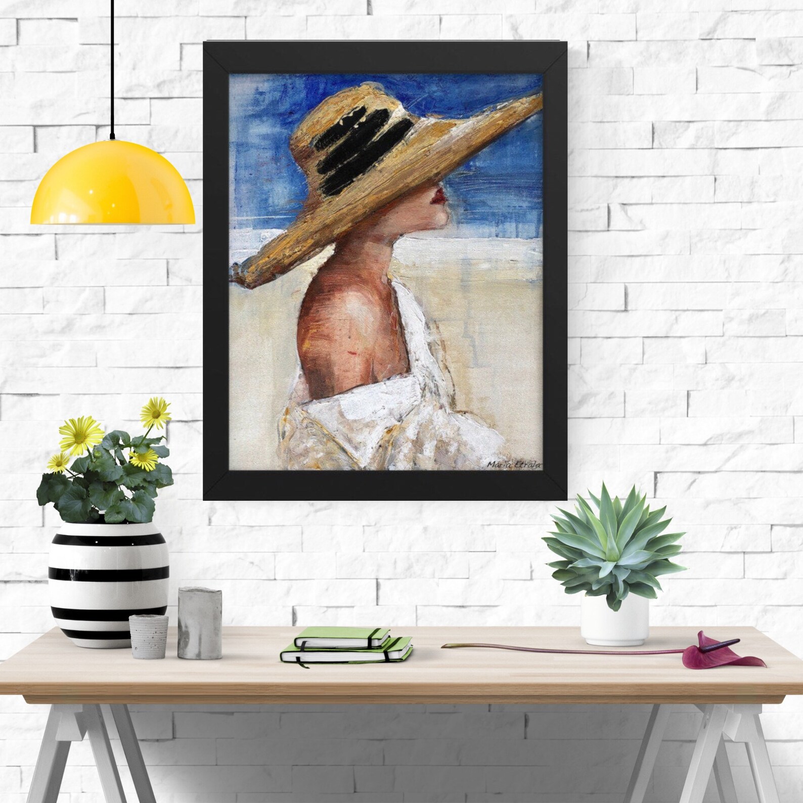 Beach Girl Painting Art Print Woman Wall Art Beach Woman Etsy