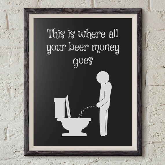 Funny Bathroom Signs Bathroom Wall Decor Bathroom Wall Art - Etsy UK