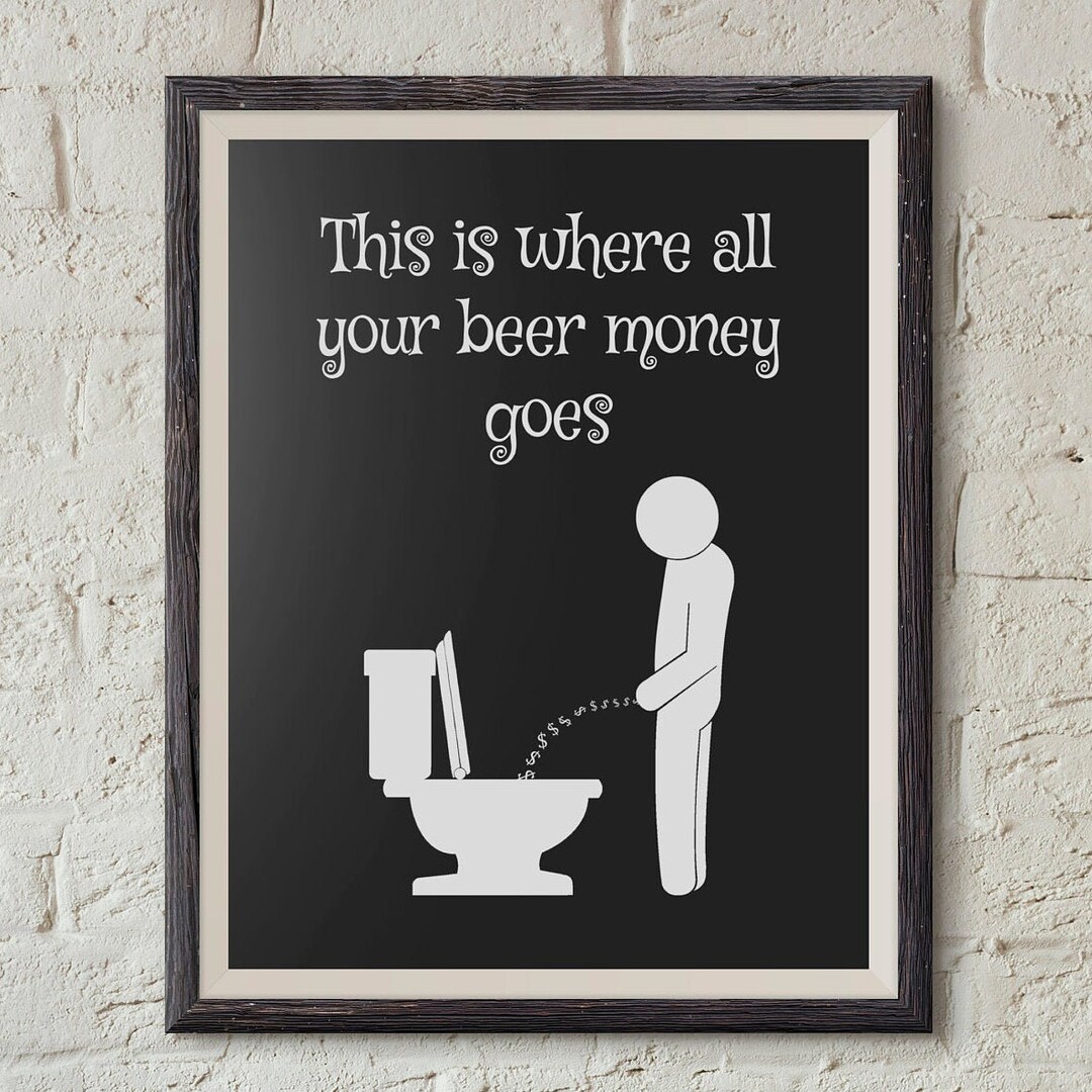 Funny, Bathroom Wall Art, Bathroom Signs, Bathroom Wall Decor, Wall Decor, Downloadable Prints ...
