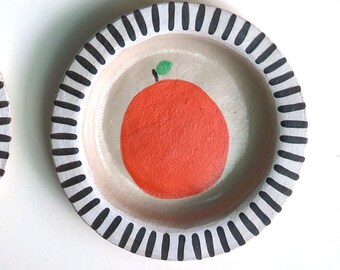 orange side plate