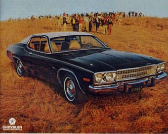Chrysler 1974 Plymouth satellite car advertisement