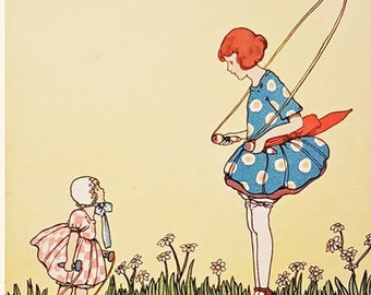 Nursery print, illustrated by Marjorie Slade
