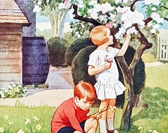 Vintage Nursery print, illustrated by Inez Topham