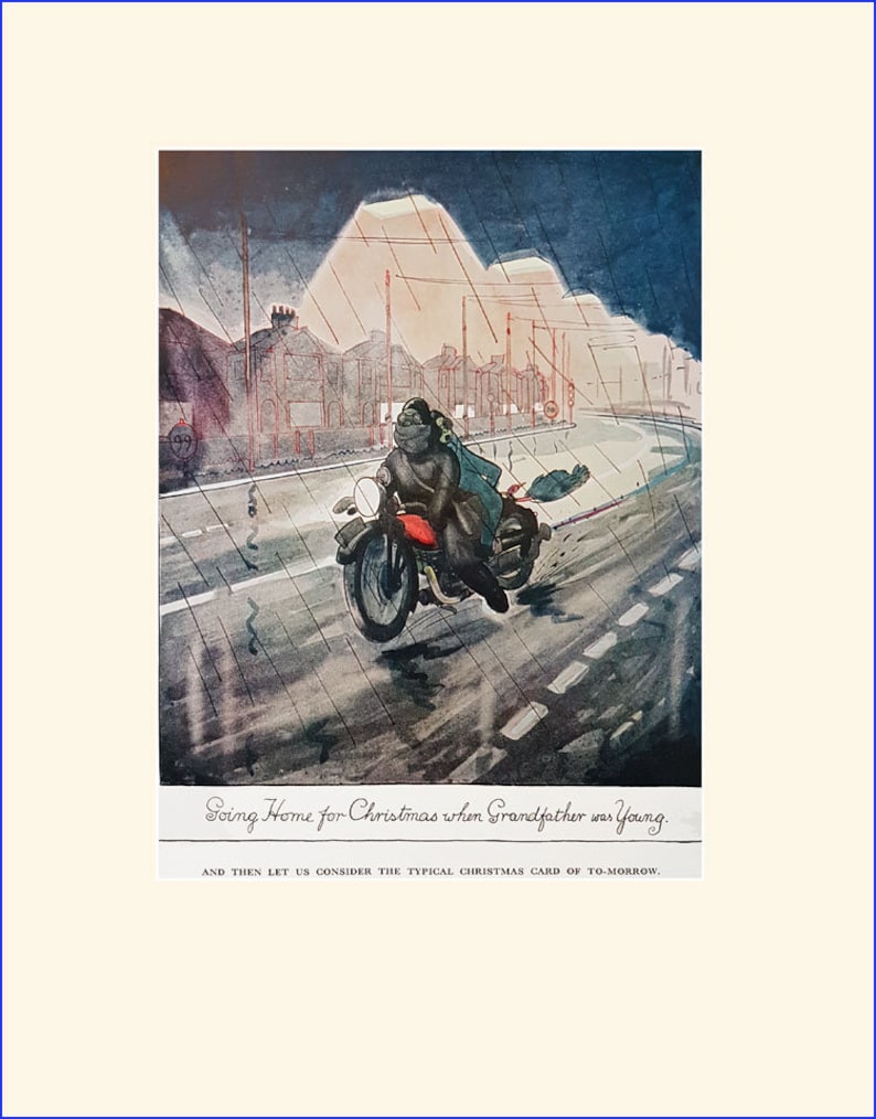 2 Christmas cartoons illustrated by Pont Vintage Punch
