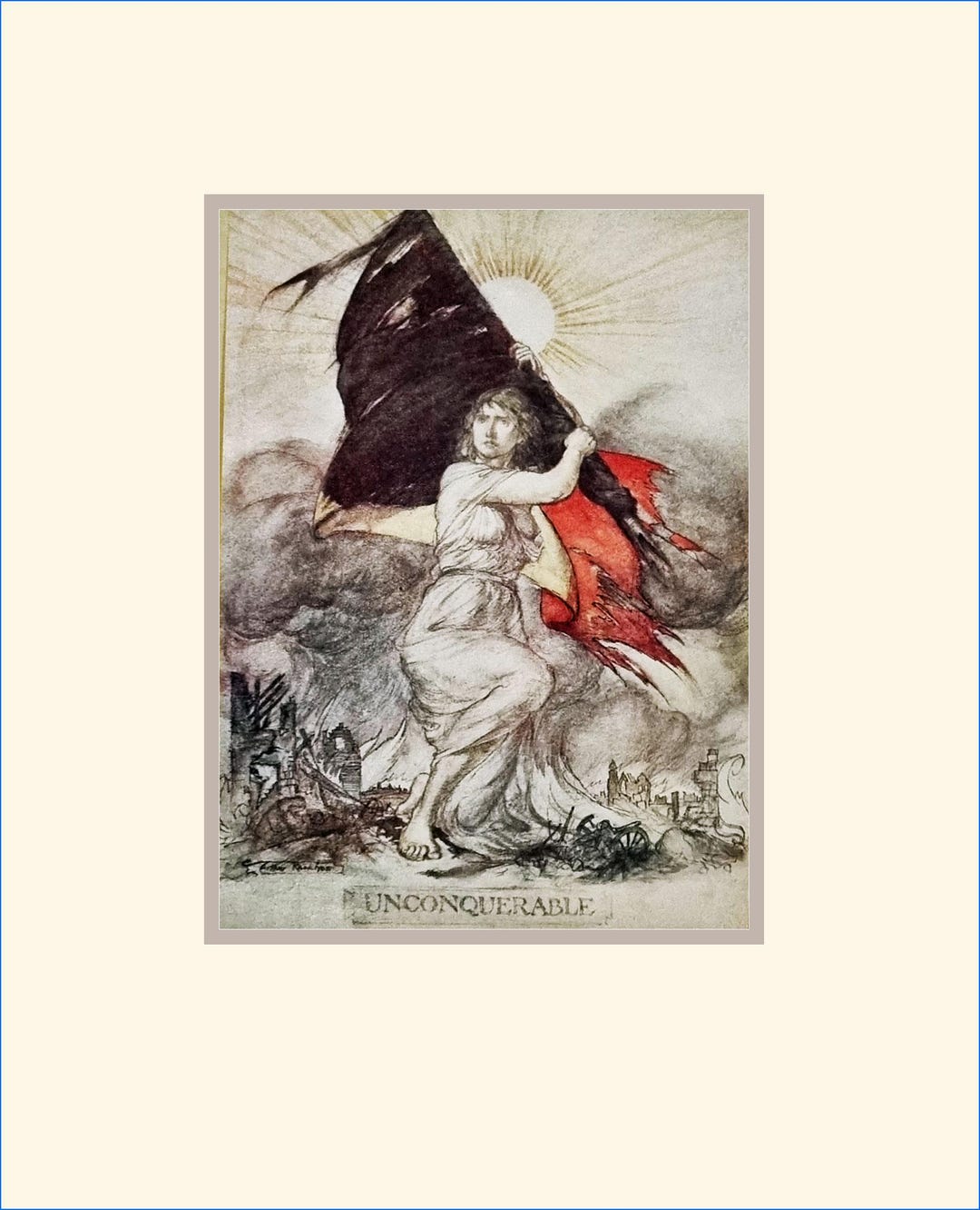 Vintage Print, unconquerable, Illustrated by Arthur Rackham - Etsy