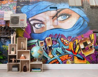 Graffiti Wallpaper Etsy