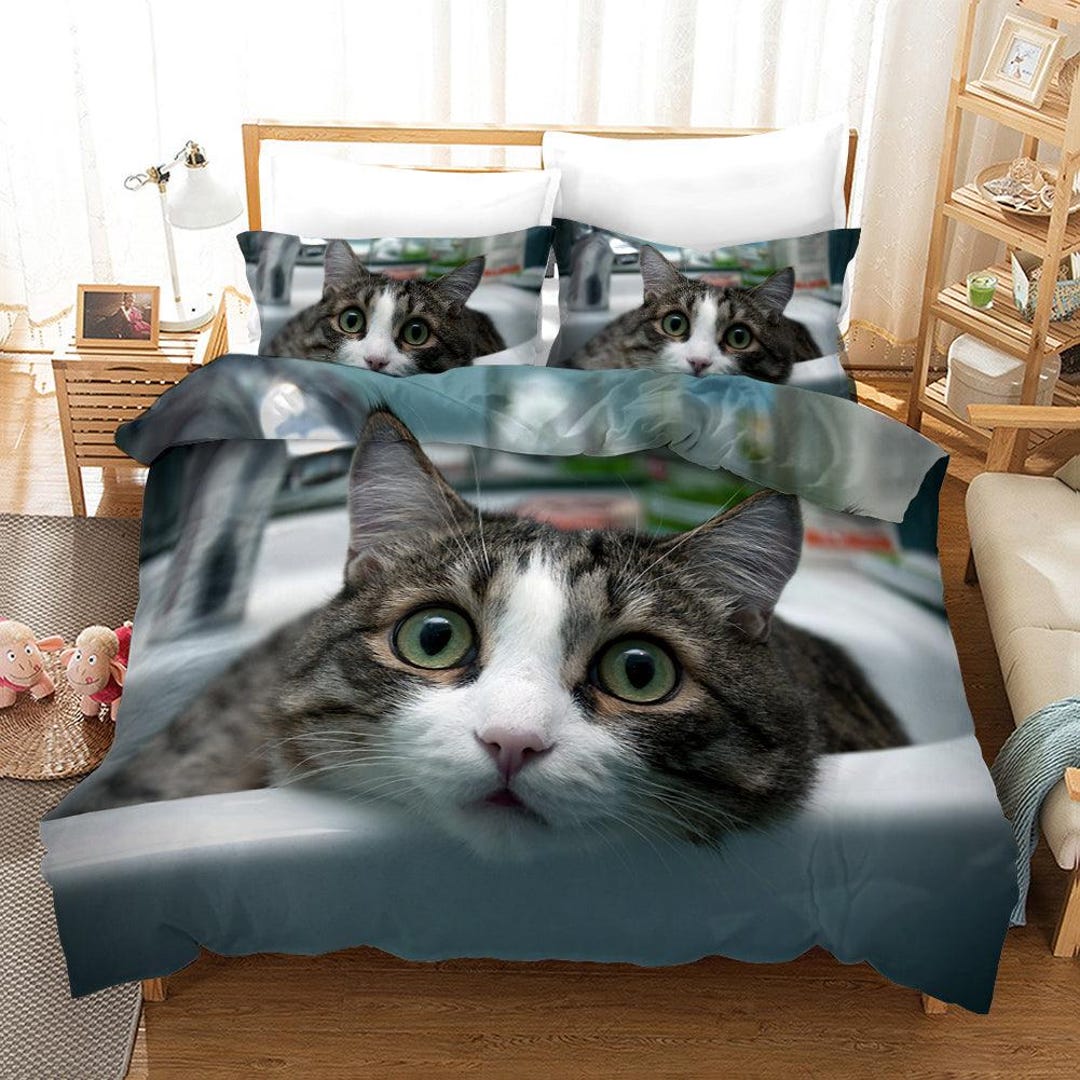 Book Nook Cat Duvet Cover Set GFTOTP7863 main image 1