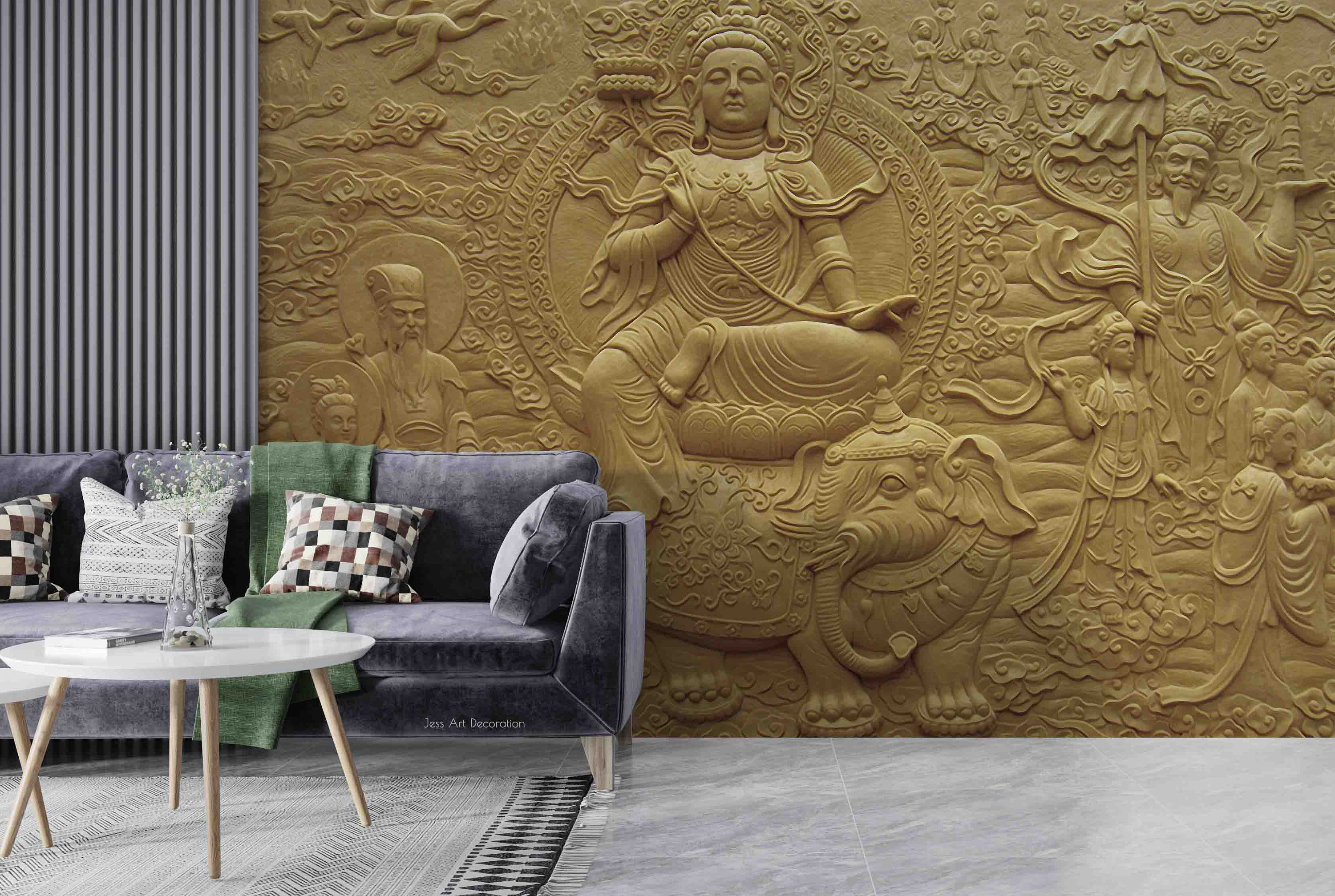Meditating Lord Buddha Wallpaper 3D Buddha Wallpaper - Etsy Hong Kong