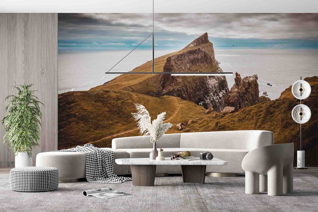 Mountain Sky 3D Wallpaper Mural, Peel and Stick - Etsy