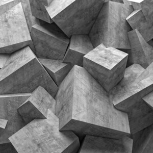 3D Stone Wallpaper Square Wall Mural Geometric Wall Decor - Etsy Australia