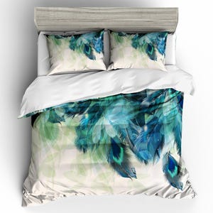 Autumn Peacock Duvet Cover Set NCU0NNT373