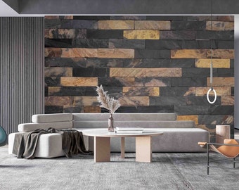 WM51444501 3D Wood Plank Board Realistic Textured Brown wooden Wallpap –  wallcoveringsmart
