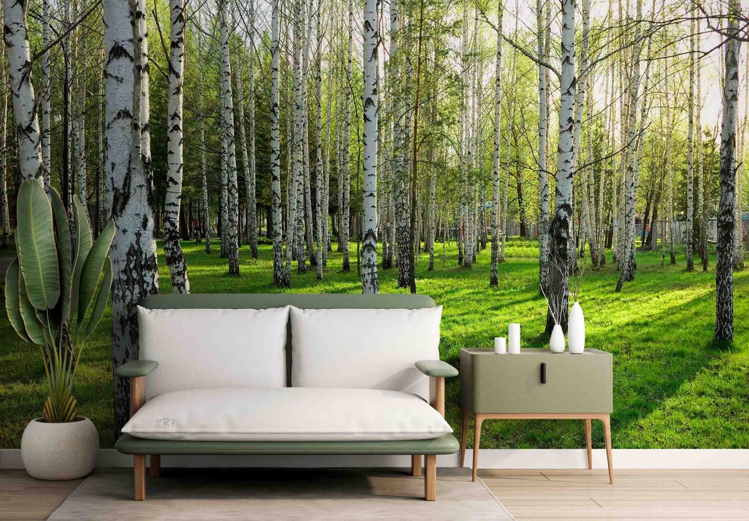 Green Forest Nature Scenery 3D Peel and Stick, Removable Wallpaper ...