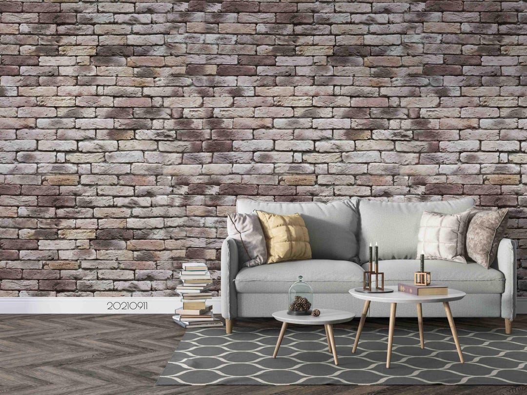 Red Brick Wall Mural: 3D Peel and Stick Wallpaper - Etsy