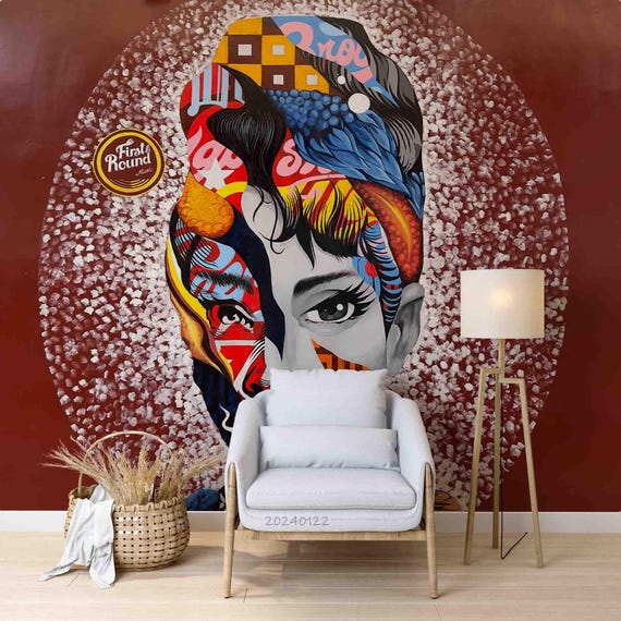 Peinture abstraite sur toile avec ombre rouge, affiches et impressions modernes, décoration murale,60x90 cm, sans cadre - Maison