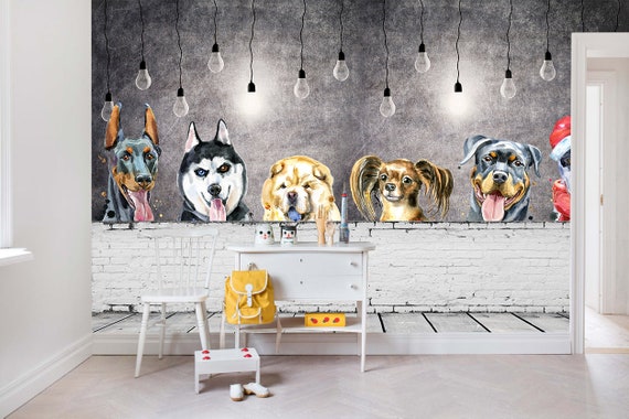 Puppy Dog Wall Sticker - Peel & Stick Decal For Kids Room, Nursery Wall Decor - View #2