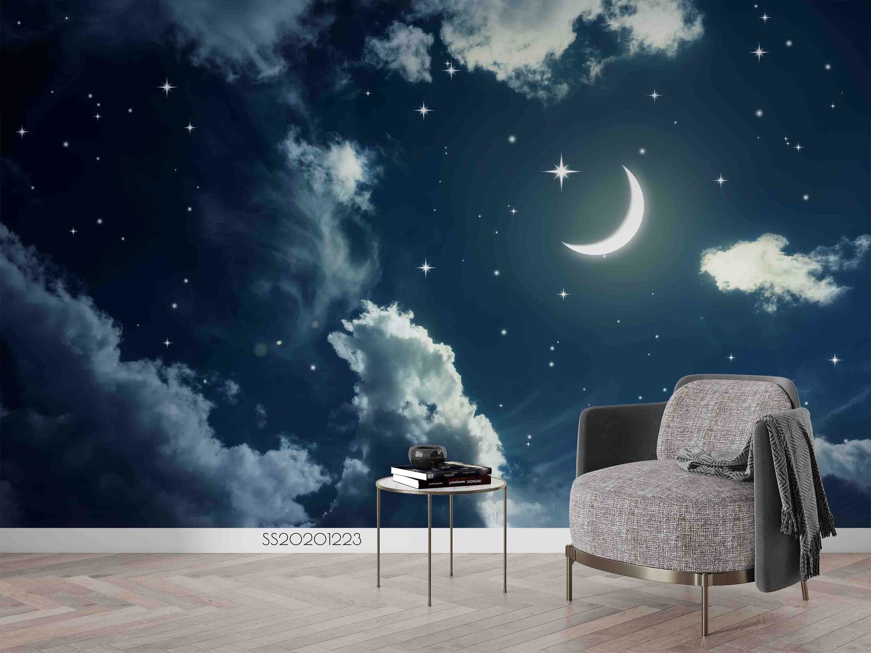 Reusable Realistic Glow Stars Ideal Gift for Renters College Dorm Decor.  Removable Glow in the Dark Star Ceiling Decals for Bedroom. 