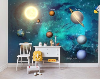 Amazon.co.jp: 防水ドアステッカ 宇宙惑星ドアステッカー壁紙