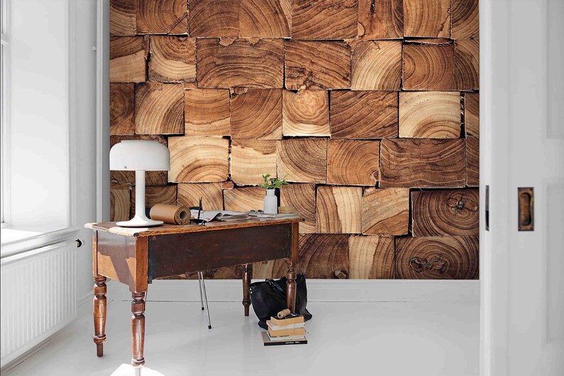 3D Damp Wood Grain Wallpaper Removable Self Adhesive Etsy