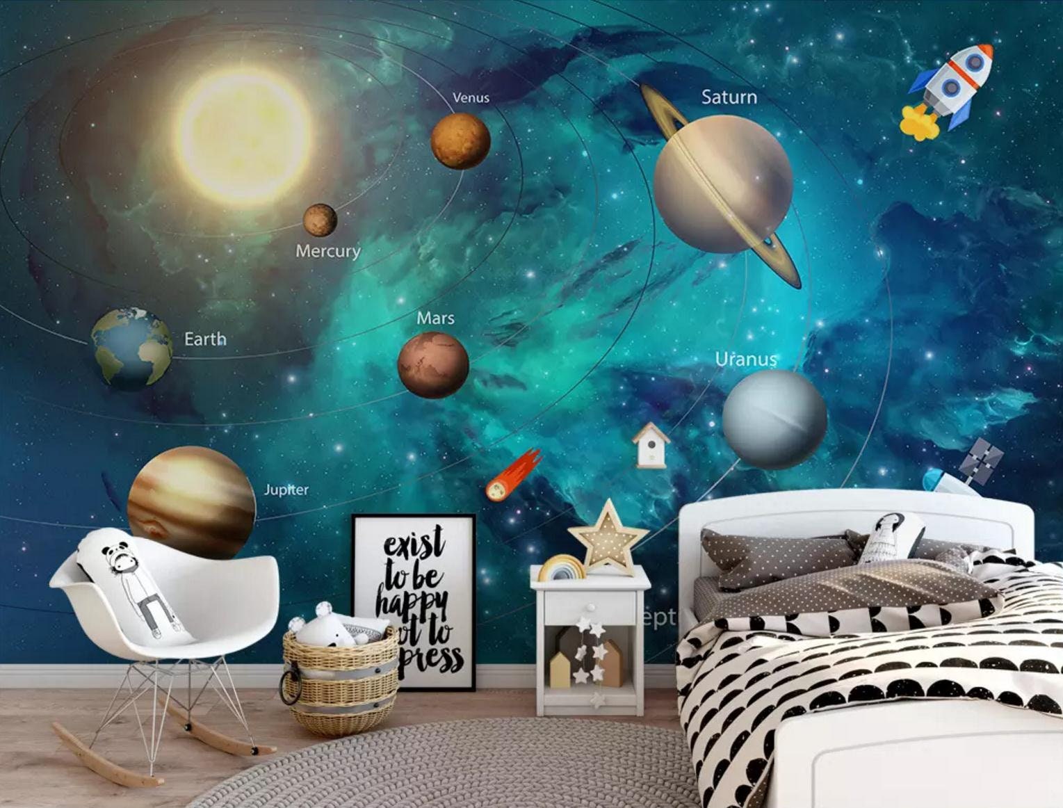 3D Universe Wallpaper Wall Mural Track Wall Decor Etsy Australia