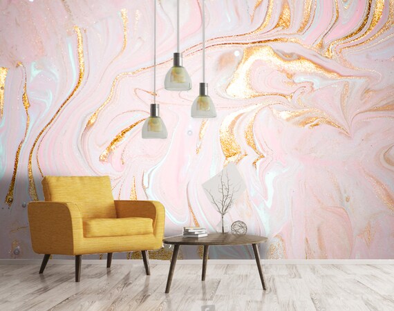 3d Romantic Abstract Fantasy Marble Texture Wallpaper Removable Self Adhesive Wallpaper Wall Mural Vintage Art Peel And Stick