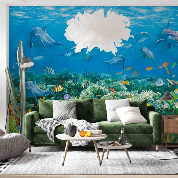 Seagrass Peel and Stick Wallpaper Etsy